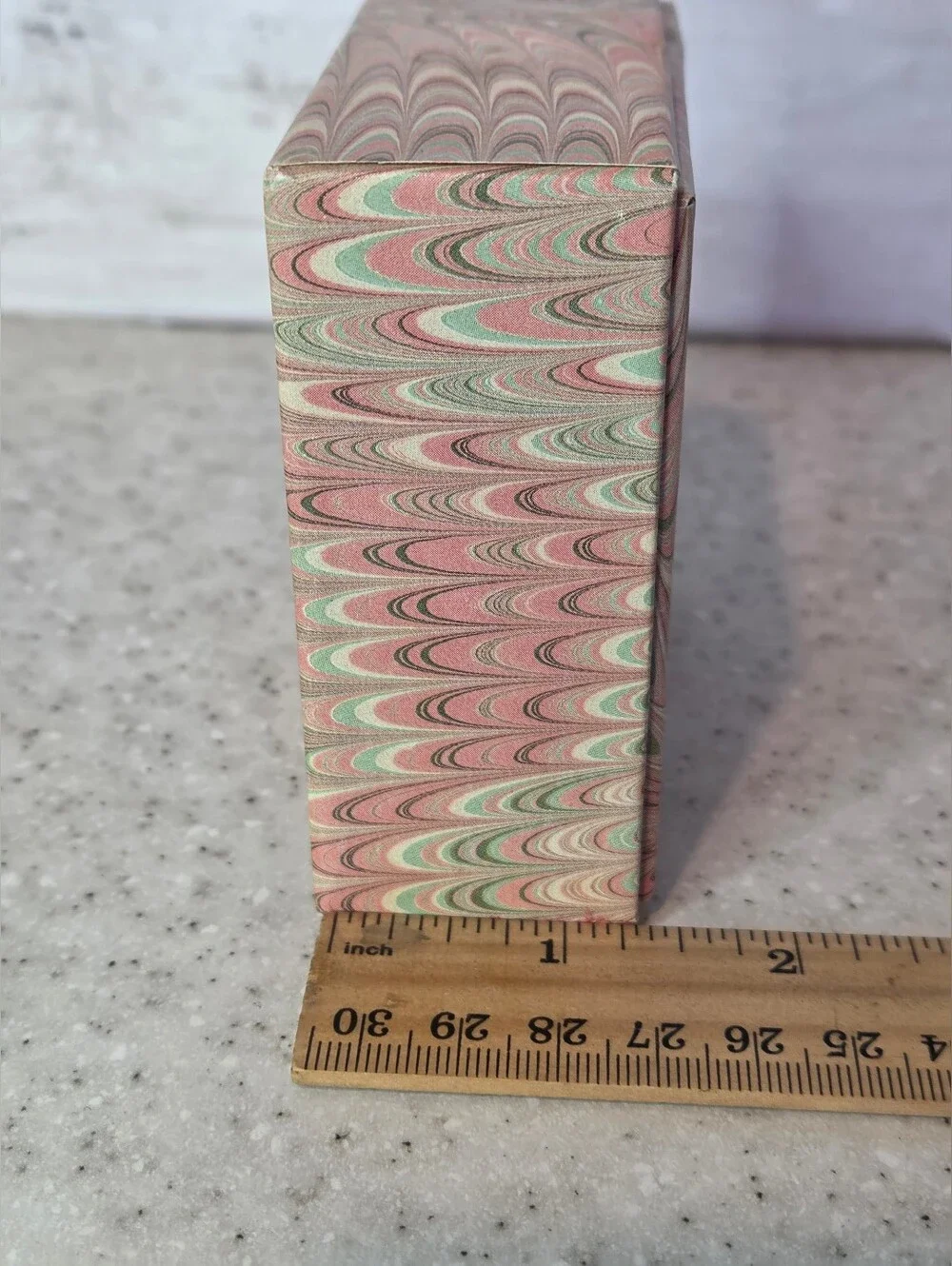 Vintage Gayle’s Chocolates Empty Box Marbled Paper Claudia A Brozo Ephemera